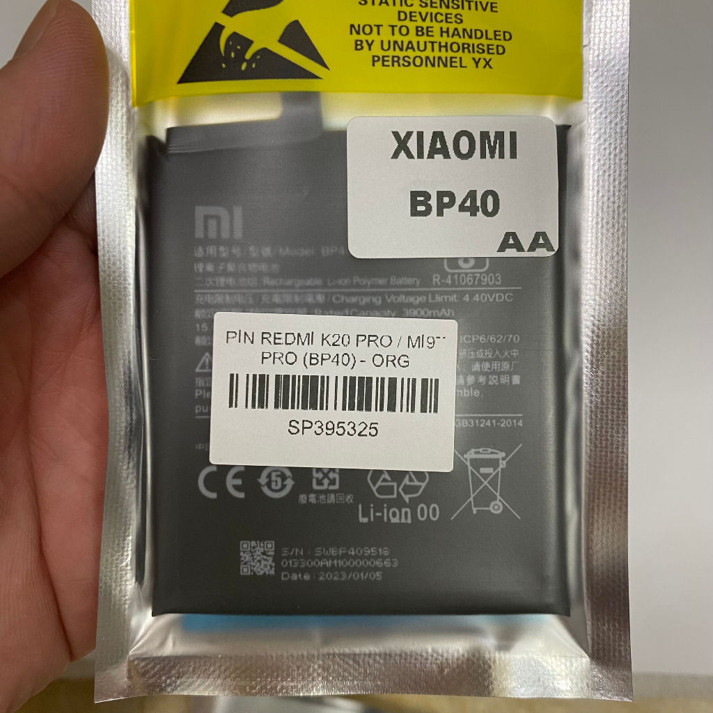 Pin zin Xiaomi Redmi K20 Pro / MI 9T Pro  - loại 1 kèm siu bảo hành lỗi 1 đổi 1