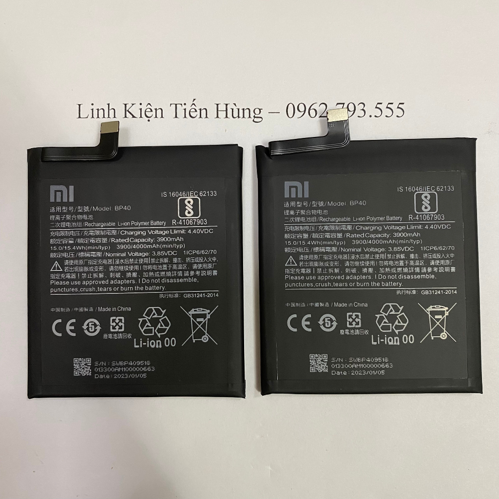 Pin zin Xiaomi Redmi K20 Pro / MI 9T Pro  - loại 1 kèm siu bảo hành lỗi 1 đổi 1