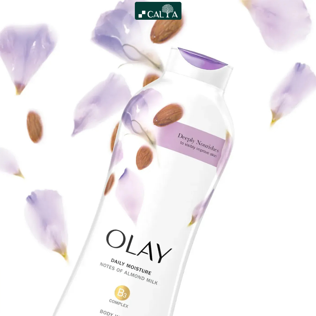 Sữa Tắm Olay Muối Biển Tẩy Tế Bào Chết, Làm Sáng Mịn Da - Olay Exfoliating Moisture Sea Salt Body Wash