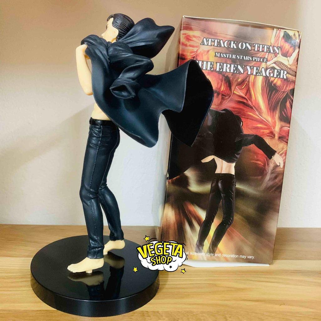 Mô hình Attack On Titan - Eren Yeager - Eren áo khoác trong trạng thái vừa hóa Titan - Đại chiến Titan - Cao 19cm