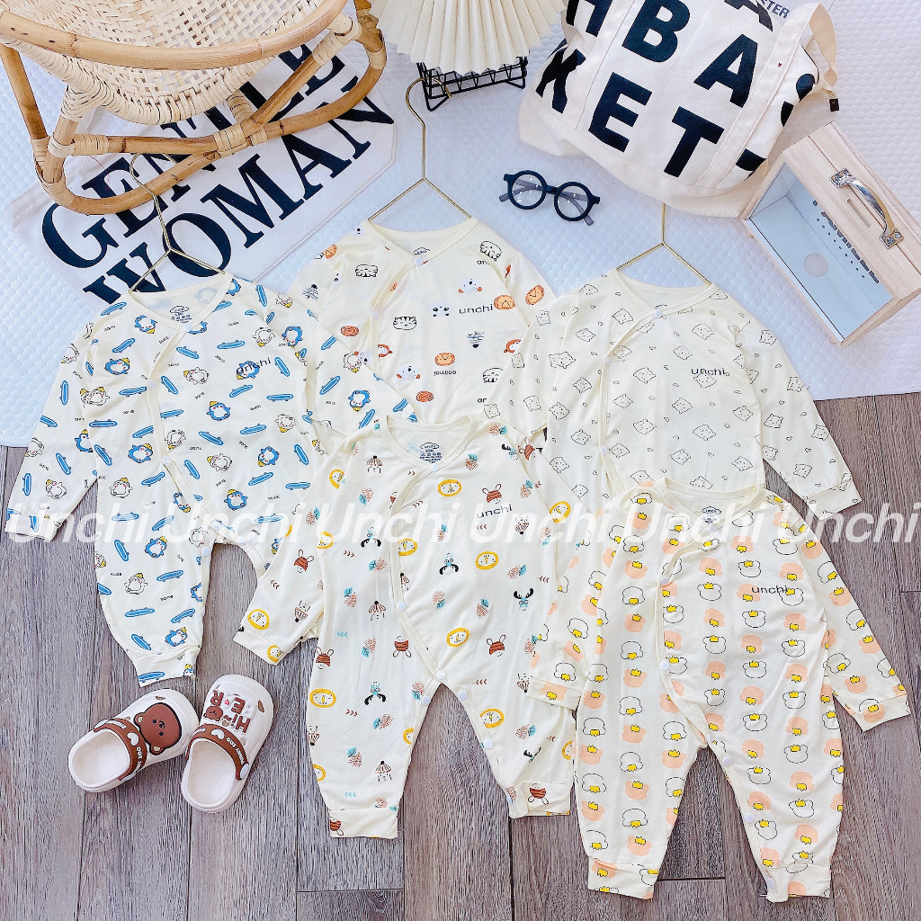 Body dài tay sơ sinh thun lạnh pettit size 3-9kg