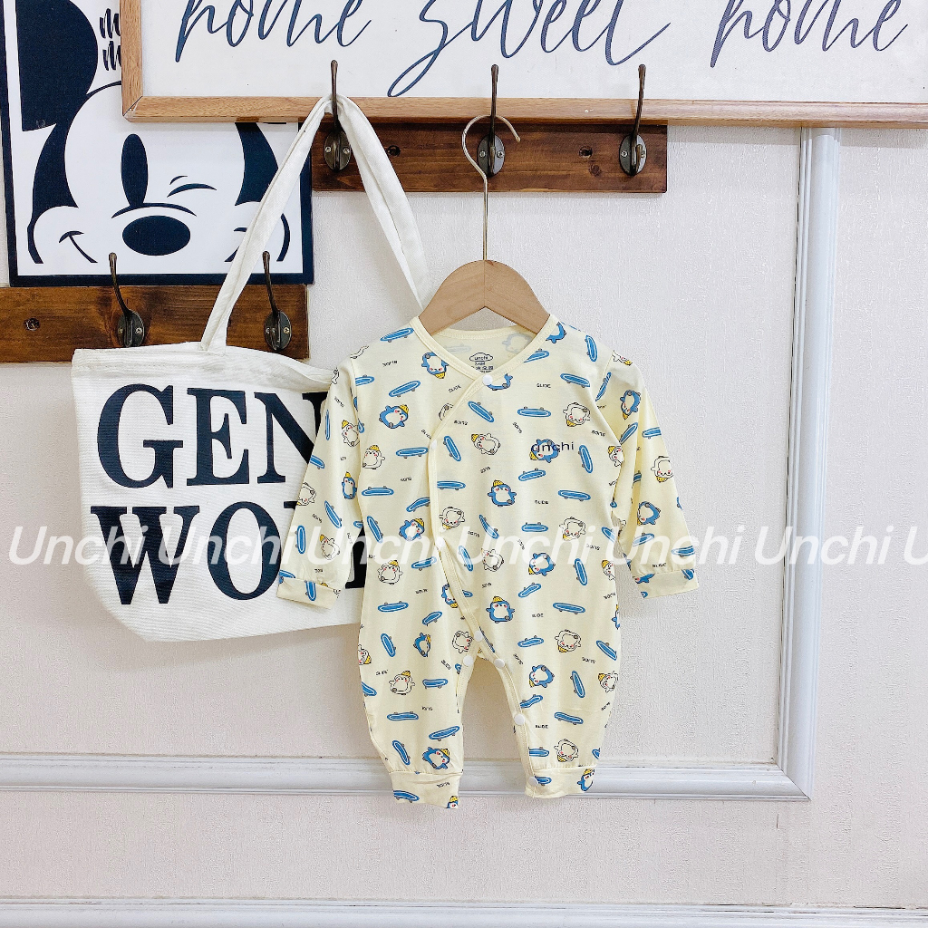 Body dài tay sơ sinh thun lạnh pettit size 3-9kg