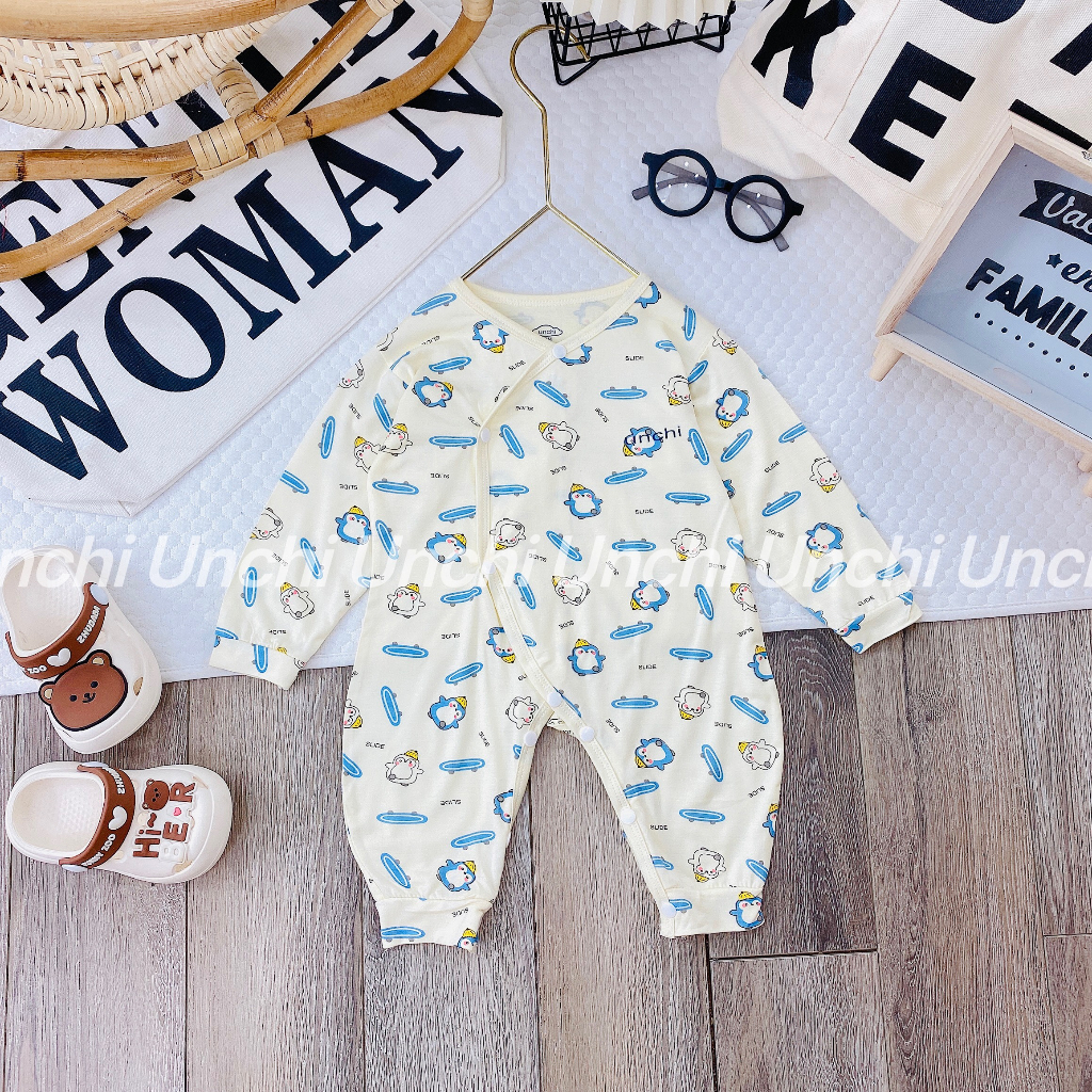 Body dài tay sơ sinh thun lạnh pettit size 3-9kg