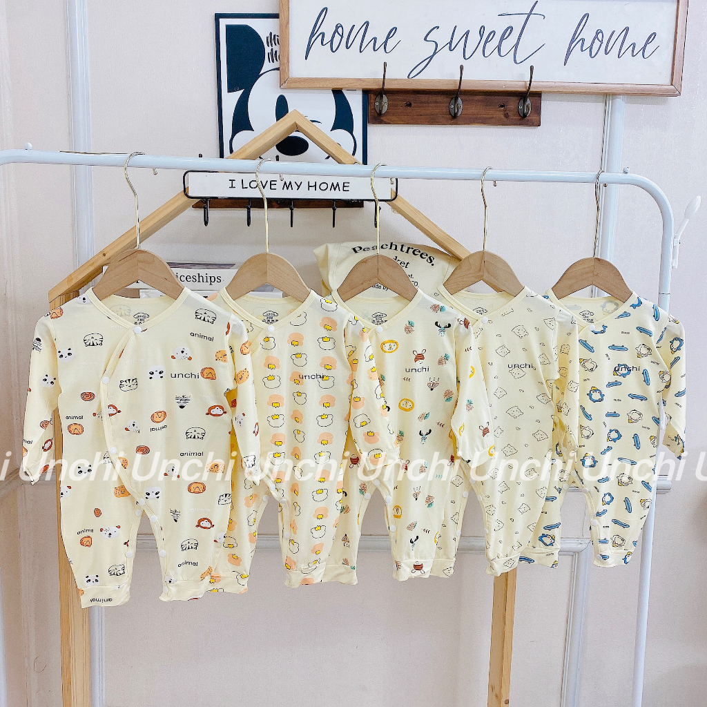 Body dài tay sơ sinh thun lạnh pettit size 3-9kg