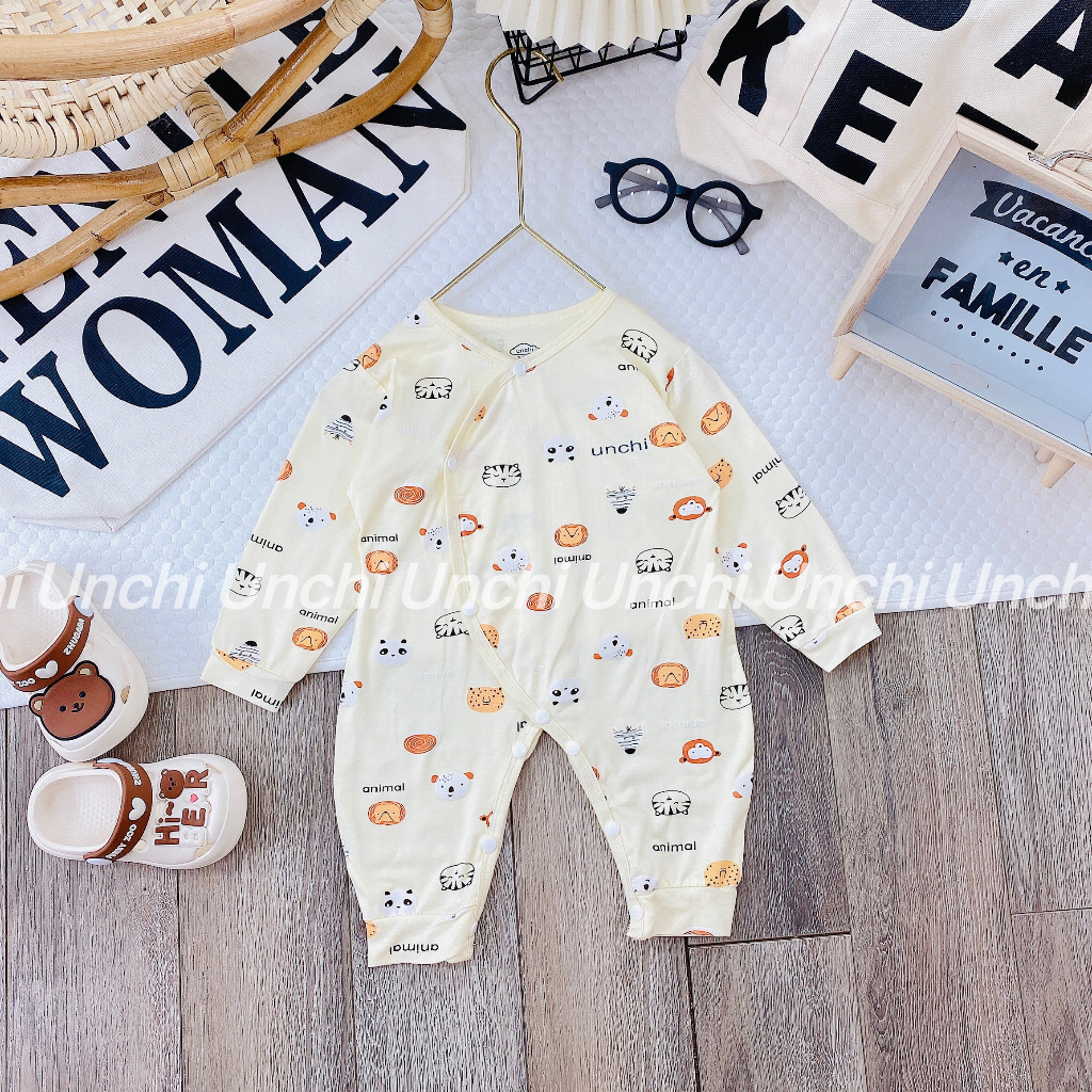 Body dài tay sơ sinh thun lạnh pettit size 3-9kg