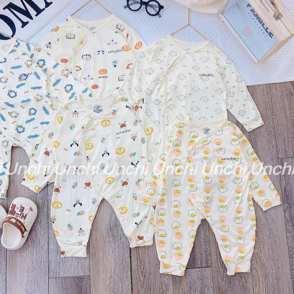 Body dài tay sơ sinh thun lạnh pettit size 3-9kg