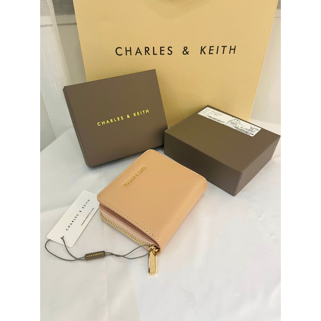 Ví gập nữ ck size 11cmx9cmx3cm mã CK6 10770420 full box nude