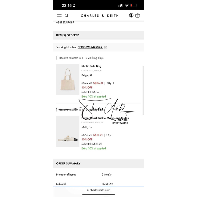 Túi tote CNK CK2-30781775 sale