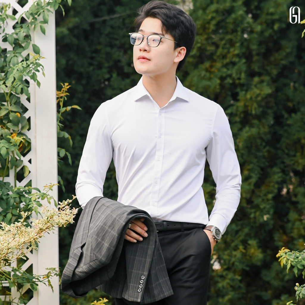 Sơ mi G23 SPREAD SHIRT chất liệu bamboo, form Slimfit - THE GMEN ELEGANT EST 2017