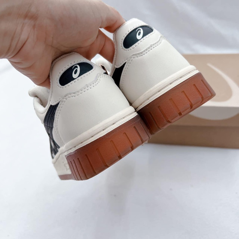 Giày Thể Thao Asics Court MZ Cream Black Gum Classic Bản Cao Cấp Nhất Fullbox Phụ Kiện