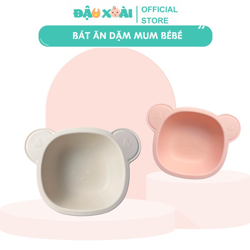 Bát ăn dặm silicon cho bé Mum BéBé có hộp