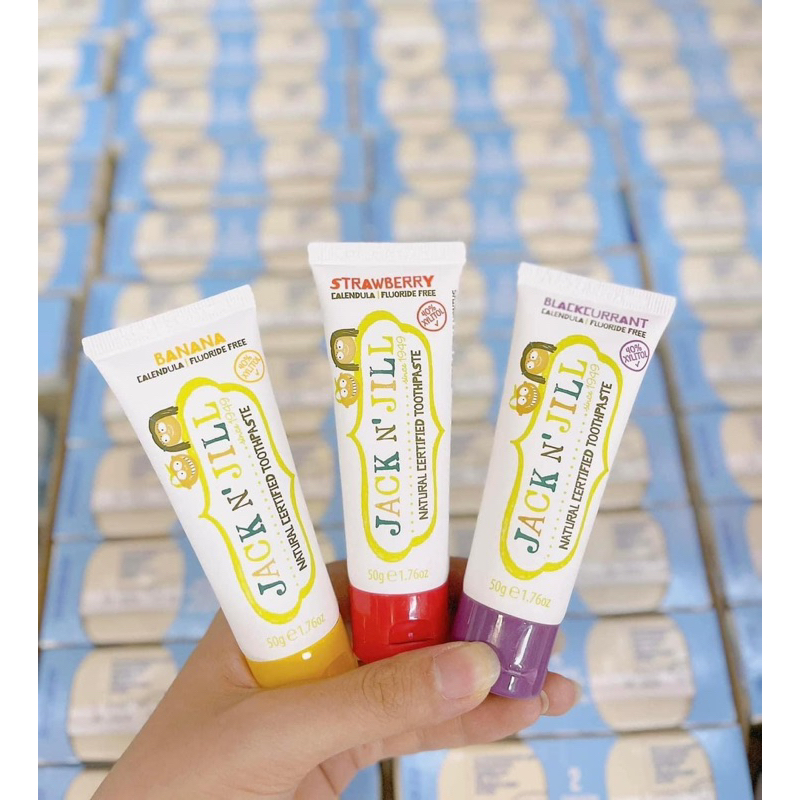 KEM ĐÁNH RĂNG HỮU CƠ JACK N JILL CHO BÉ TỪ 6 THÁNG