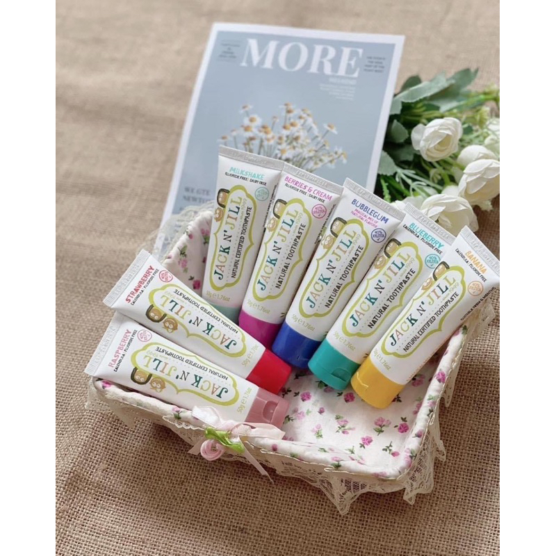 KEM ĐÁNH RĂNG HỮU CƠ JACK N JILL CHO BÉ TỪ 6 THÁNG