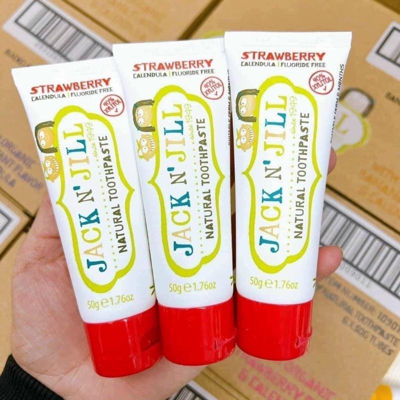 KEM ĐÁNH RĂNG HỮU CƠ JACK N JILL CHO BÉ TỪ 6 THÁNG