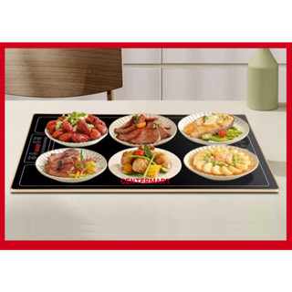 Mâm điện 60x40cm chữ nhật hâm nóng giữ nhiệt thức ăn mâm hâm buffet kích thước 60x40cm - có hẹn giờ, chỉnh nhiệt tùy ý