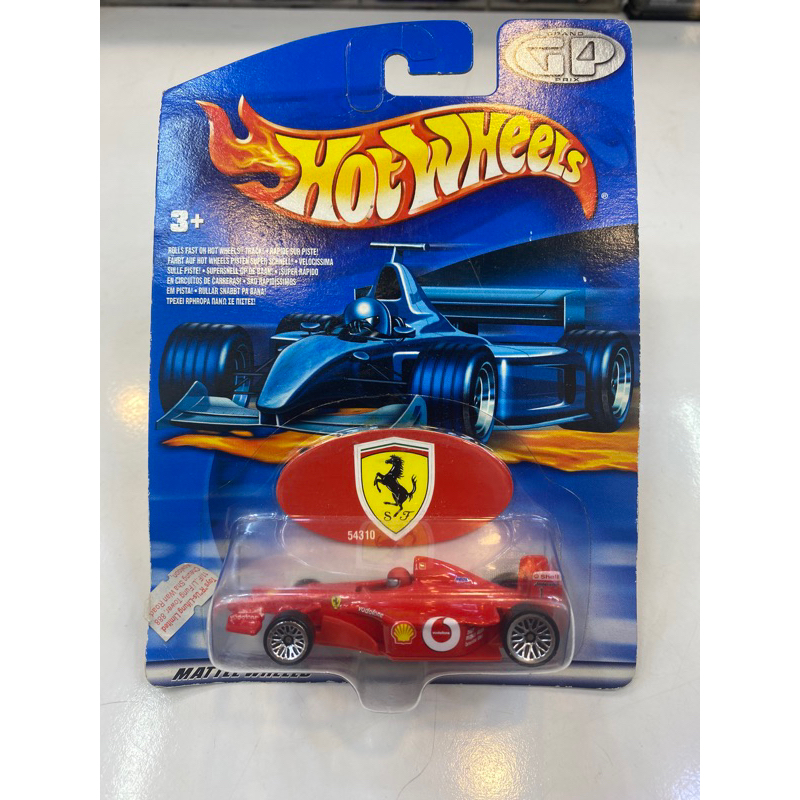 Xe mô hình Hot Wheels 2001 Grand Prix Formula 1 Series Ferrari F1 Vodafone Shell Red