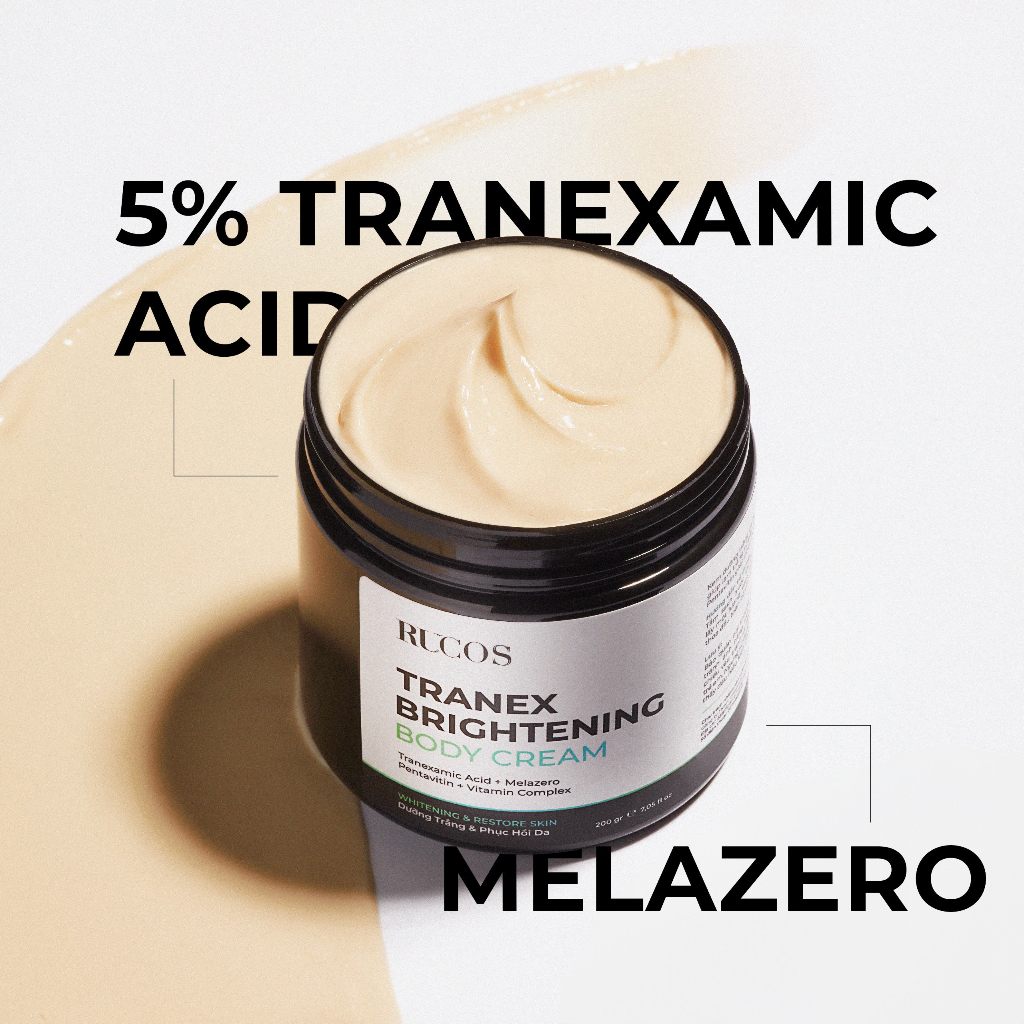 Kem dưỡng trắng da toàn thân Tranex Brightening Body Cream - Rucos