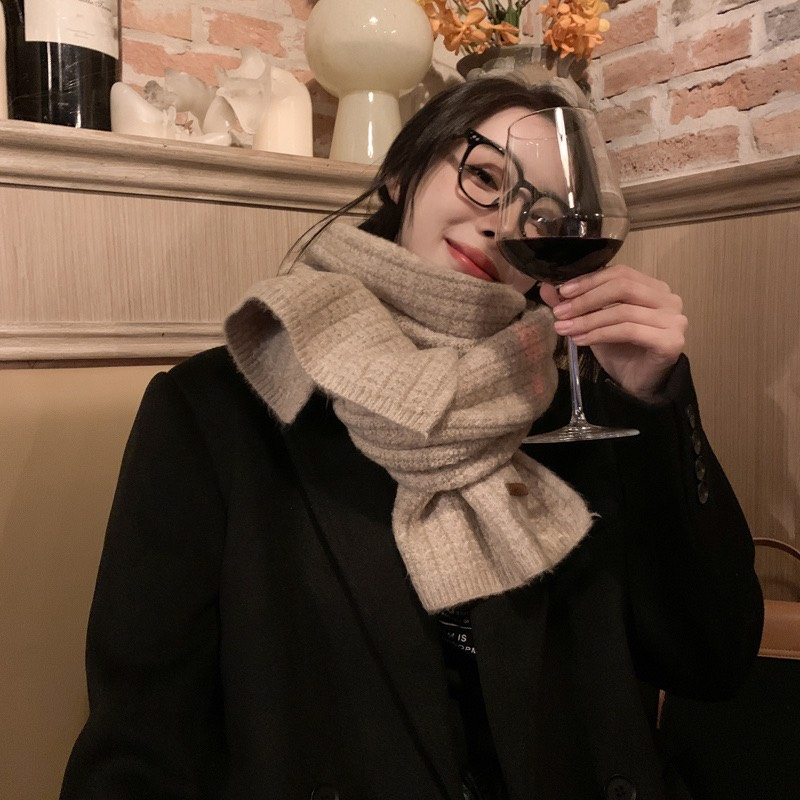 KHĂN CHOÀNG CHẤT LEN TO ĐAN MỊN MÀU TRUNG TÍNH UNISEX