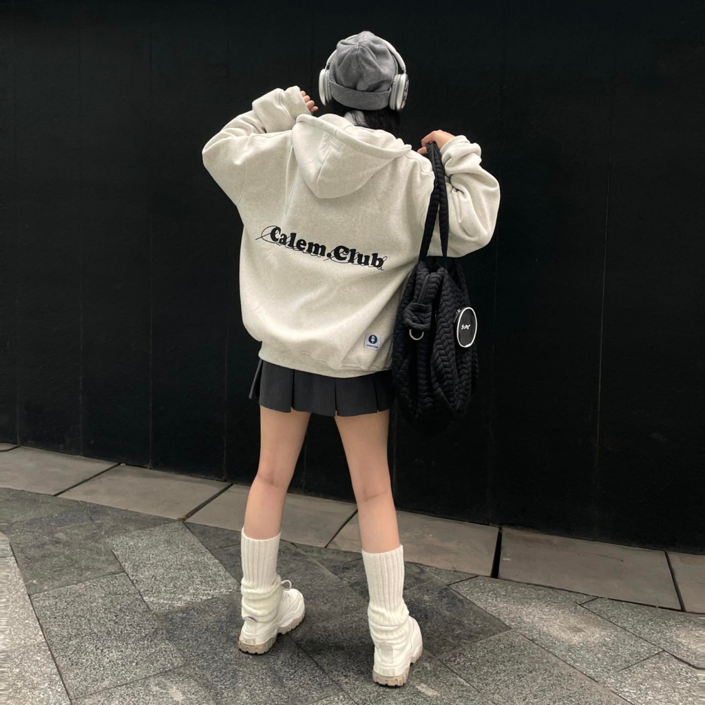 Áo Hoodie zip CALEM.CLUB - Áo khoác nỉ dây kéo nhiều màu dày dặn form rộng unisex