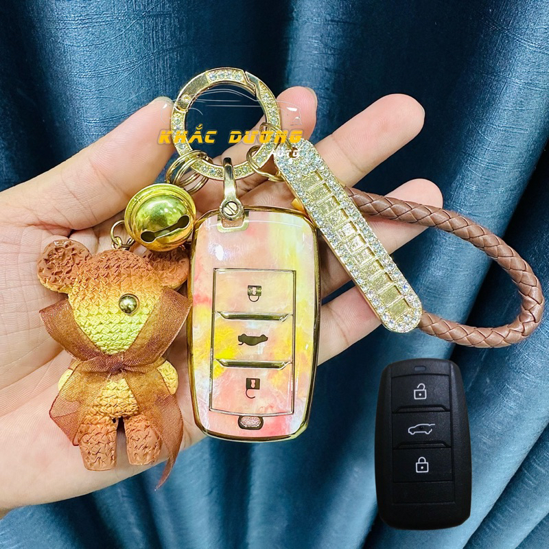 Ốp chìa khoá VINFAST VF5 vân đá hoa cương sang trọng