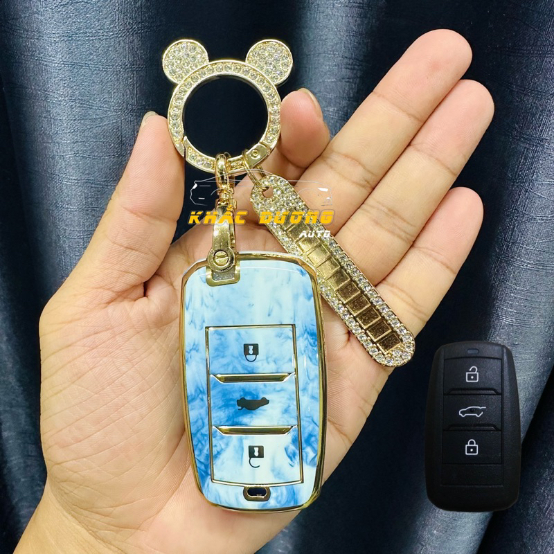 Ốp chìa khoá VINFAST VF5 vân đá hoa cương sang trọng