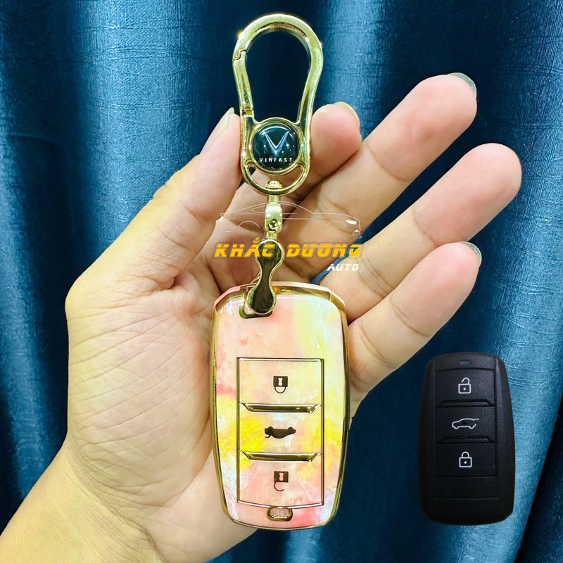 Ốp chìa khoá VINFAST VF5 vân đá hoa cương sang trọng
