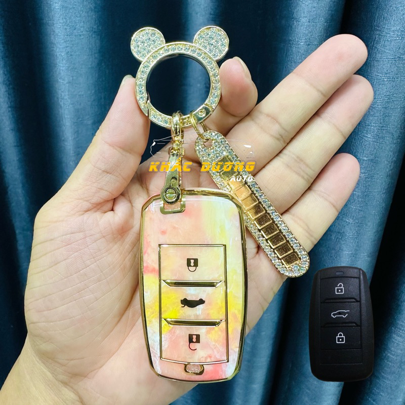 Ốp chìa khoá VINFAST VF5 vân đá hoa cương sang trọng