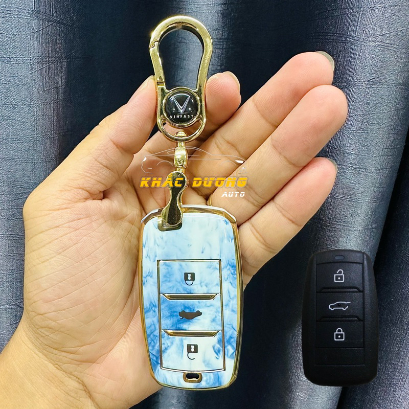 Ốp chìa khoá VINFAST VF5 vân đá hoa cương sang trọng