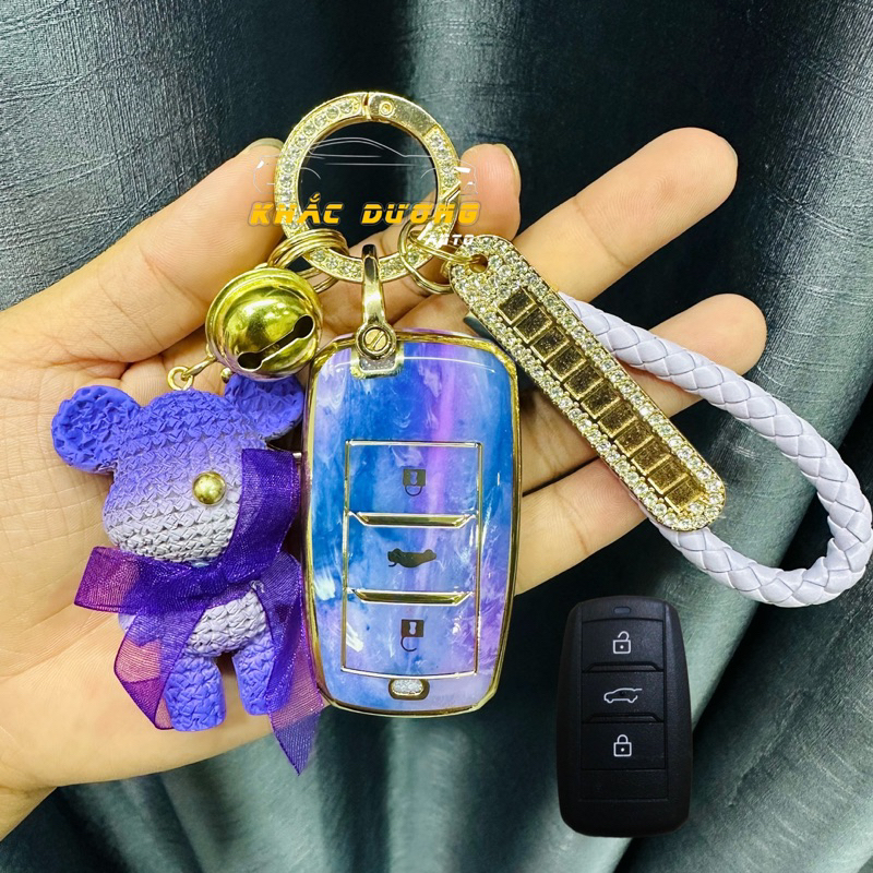 Ốp chìa khoá VINFAST VF5 vân đá hoa cương sang trọng