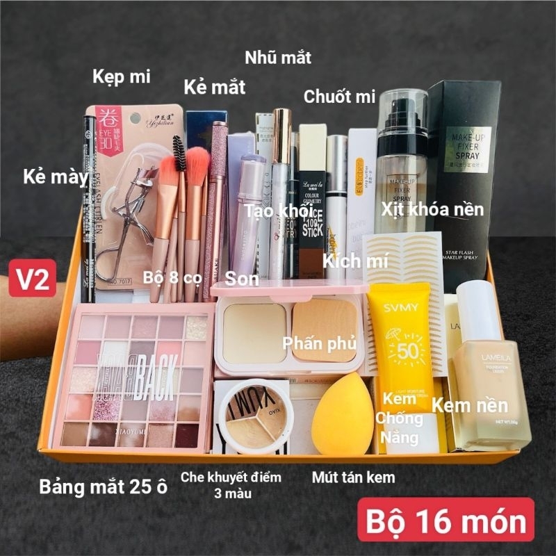 Bộ Trang Điểm  27 Món Makeup Thần Thánh Chuyên Nghiệp Hottrend Bộ Makeup Sang Chảnh