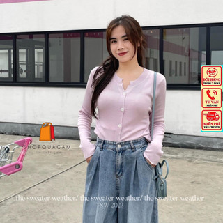 Áo Cardigan Mỏng Dệt Kim, Áo Khoác Mỏng Thu Đông Tay Dài Cổ V Basic Trơn Mẫu Hot 2024 Phù Hợp Với Mọi Lứa Tuổi Shopquaca
