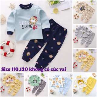 Bộ thu đông cho bé, quần áo trẻ em dài tay hàng y hệt ảnh mẫu chất liệu cotton mềm mịn cho các bé từ 7-18kg