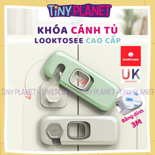  Khoá tủ lạnh khoá ngăn kéo an toàn cho bé Looktosee chất liệu nhựa ABS cao cấp Tiny Planet 