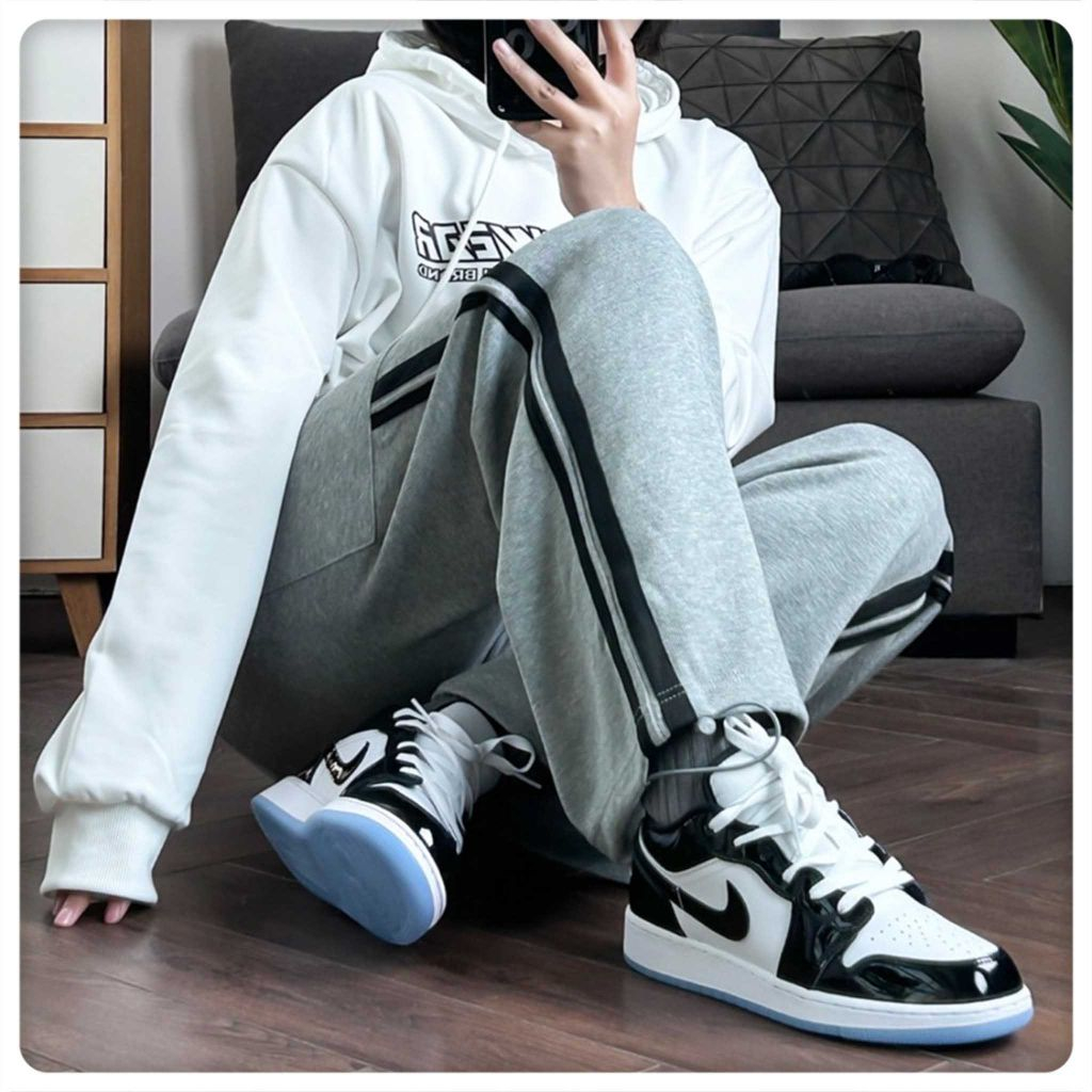 Giày Jordan Cổ thấp Air Jordan 1 Low Concord Da Bóng DV1309-100