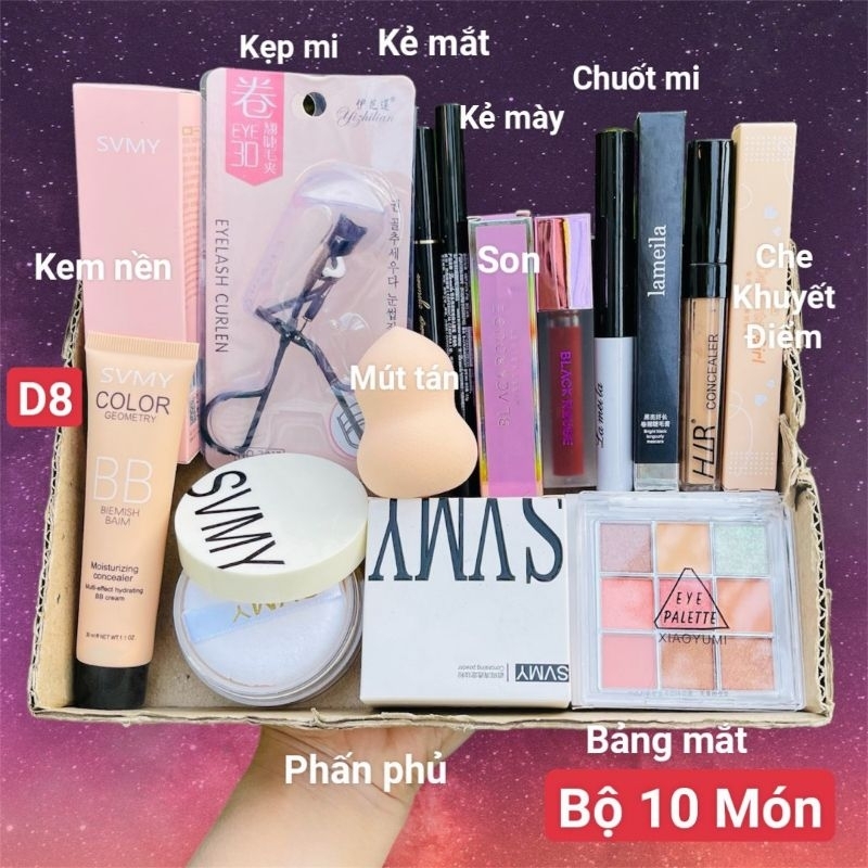 Bộ trang điểm đầy đủ 24 món set makeup dành cho người mới makeup