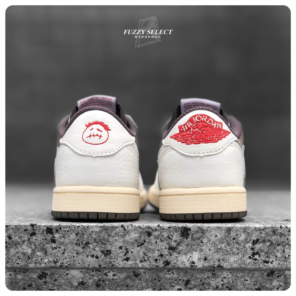 Giày Sneaker Cổ Thấp Jordan x Travis Scott Reverse Mocha Nâu Cà Phê Full Box Bill