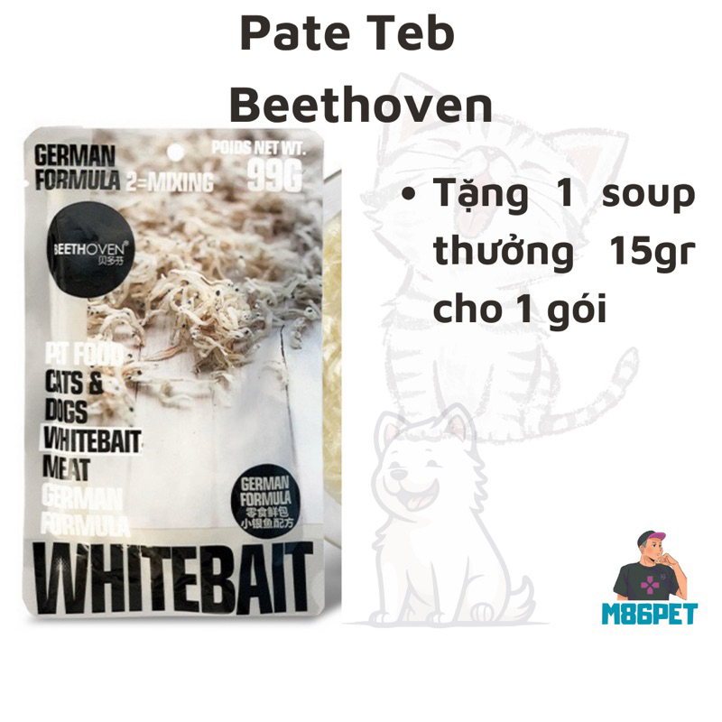 Pate Teb Beethoven 99gr cho mèo m86pet