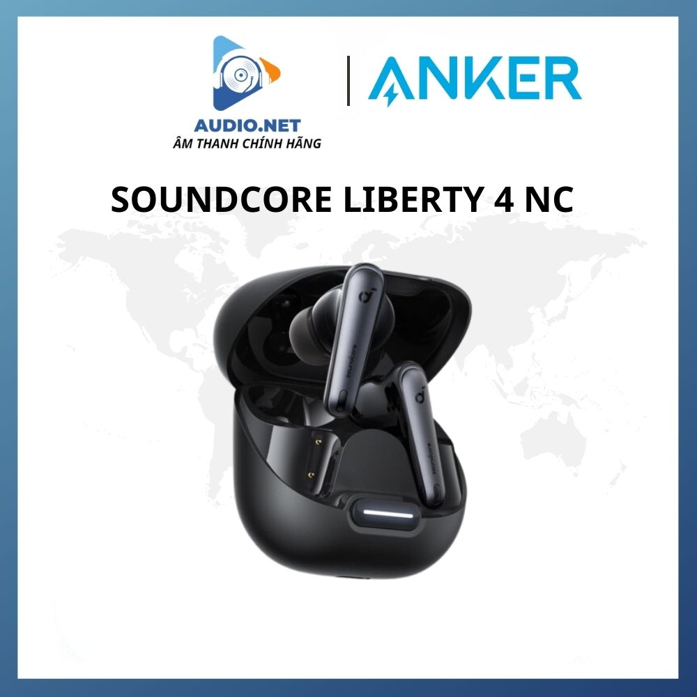 Tai nghe Bluetooth Nhét Tai Anker Soundcore Liberty 4 NC Adaptive ANC A3947, pin 50h - Bảo hành 12 tháng.