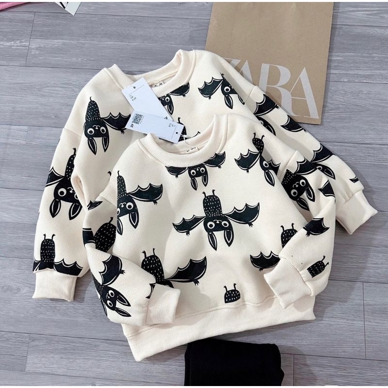Set áo nỉ Halloween mix quần đen cho bé - Có buôn sỉ-SP 4879
