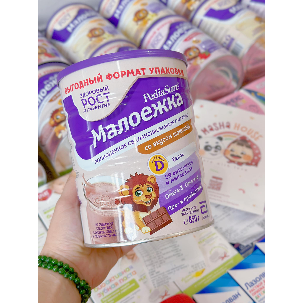 Sữa Pediasure Nga Vị Vani, Dâu, Socola 850g