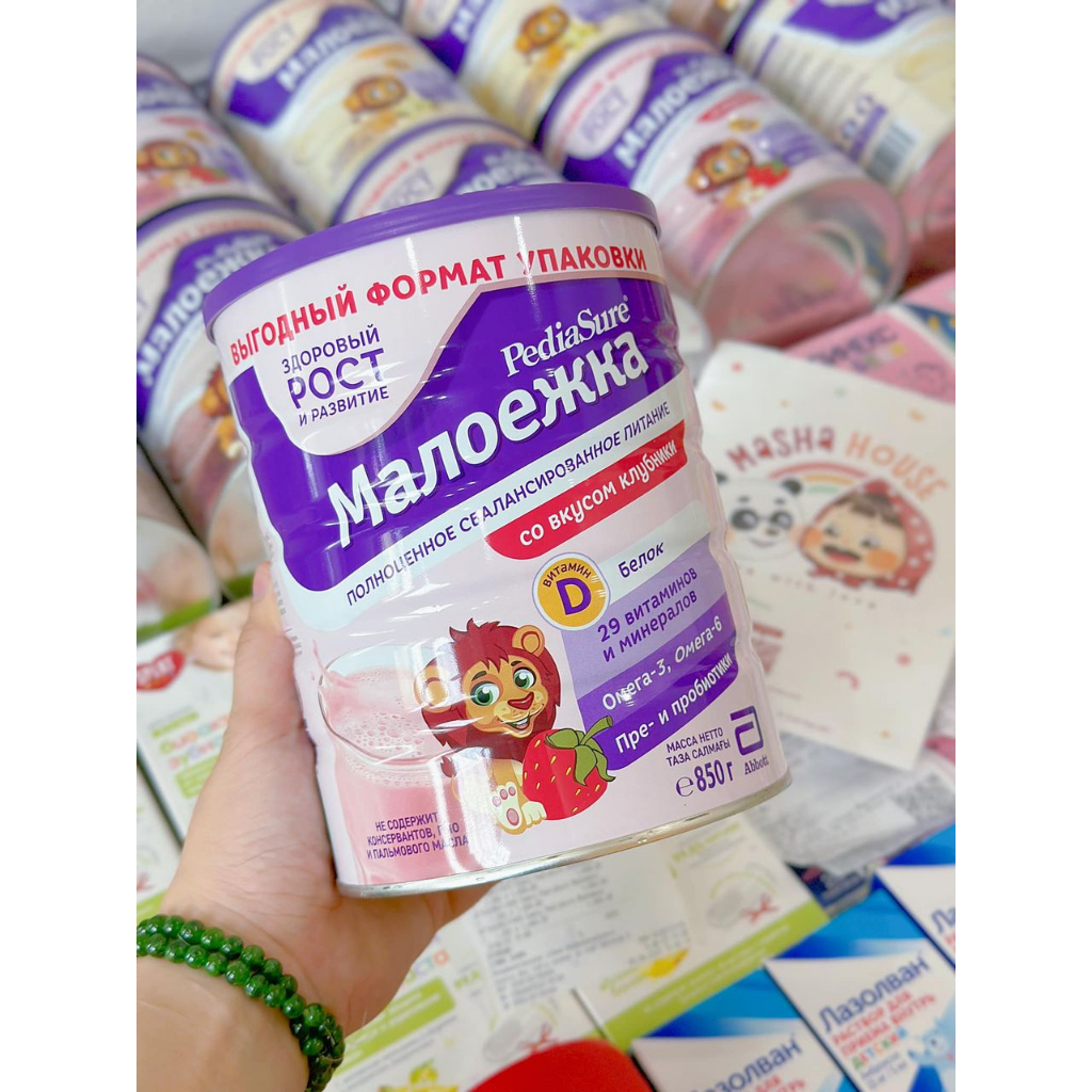 Sữa Pediasure Nga Vị Vani, Dâu, Socola 850g