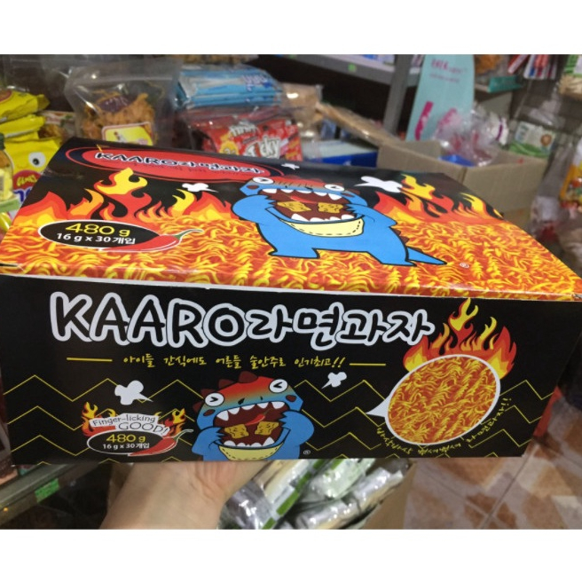 Mỳ Ăn Liền Vị Cay KAARO  Hộp 480g  Siêu Thơm Ngon, Cay Giòn Rụm...