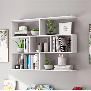 Kệ sách gỗ treo tường 2,3,4 ngăn dài 80cm - 120cm