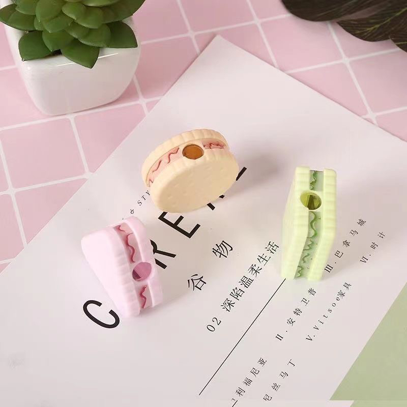 Gọt Bút Chì Hình Bánh Quy Marcon Nhiều Mẫu Màu Pastel, Cute, Dễ Thương