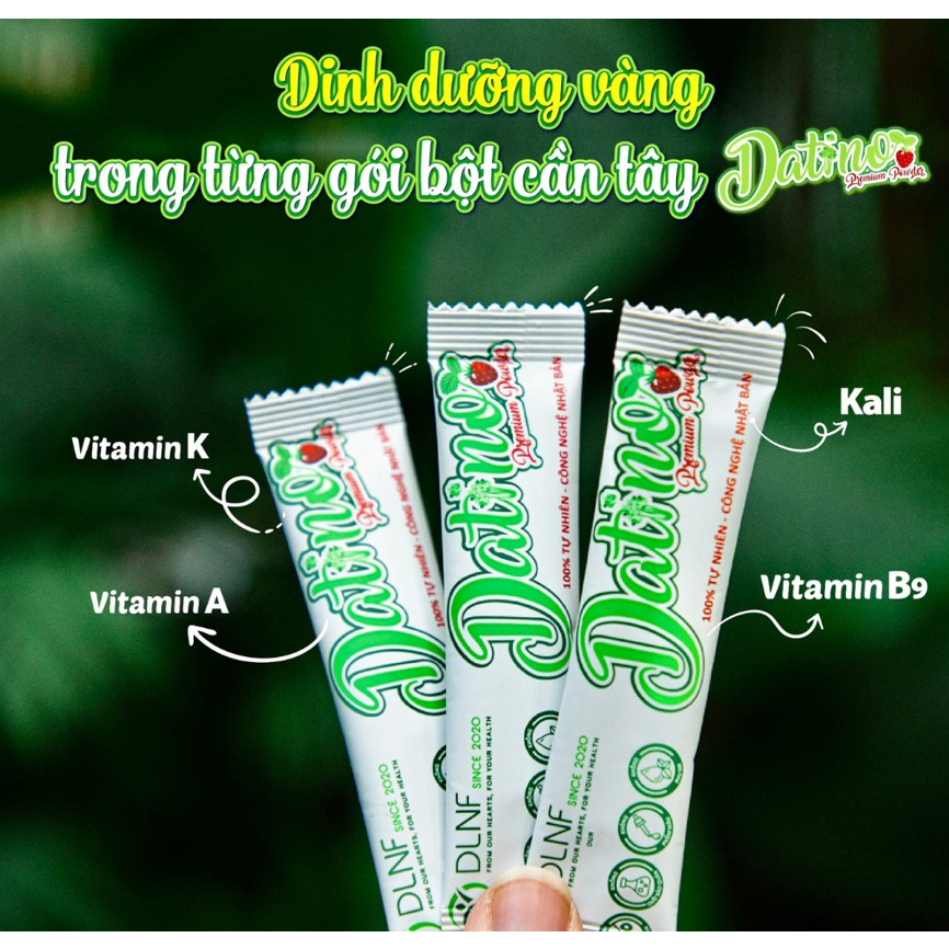 Bột cần tây nguyên chất Datino, Detox giảm cân, giữ dáng đẹp