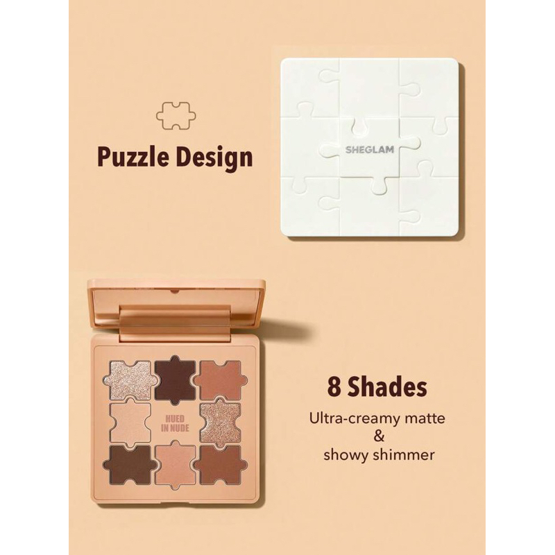 SHEGLAM Bảng Phấn Mắt 8ô Puzzle