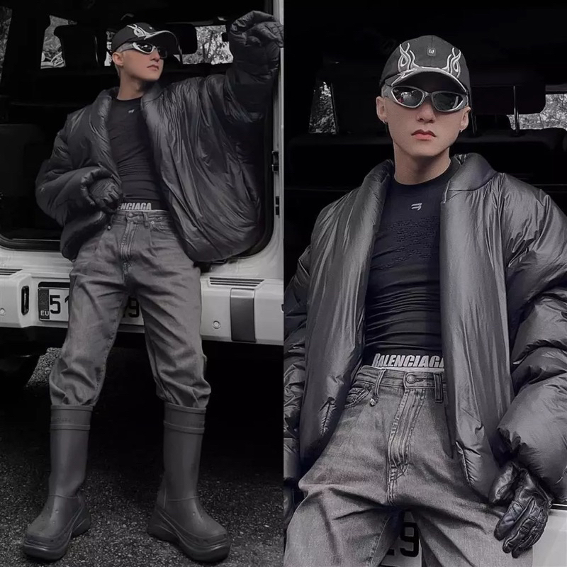 Mũ/Nón Kết Lửa Yzy Gap Flame Cap Black | Nón lưỡi chai Lửa Yzy Cotton