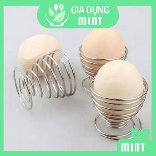 Ly ăn hột vịt lộn vòng xoắn inox tiện dụng- dụng cụ ăn trứng vịt lộn xinh xinh