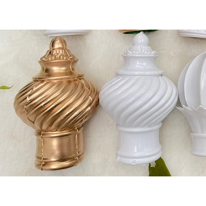 Đầu bịt thanh rèm, quả chụp thanh rèm, đầu chụp thanh rèm phi 28