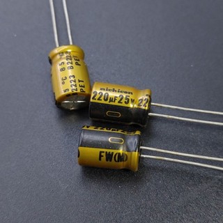 Tụ điện nichicon fw 220uf 25v chính hãng